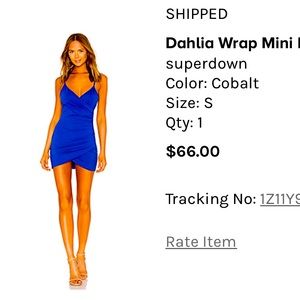 Mini Wrap Dress NWOT